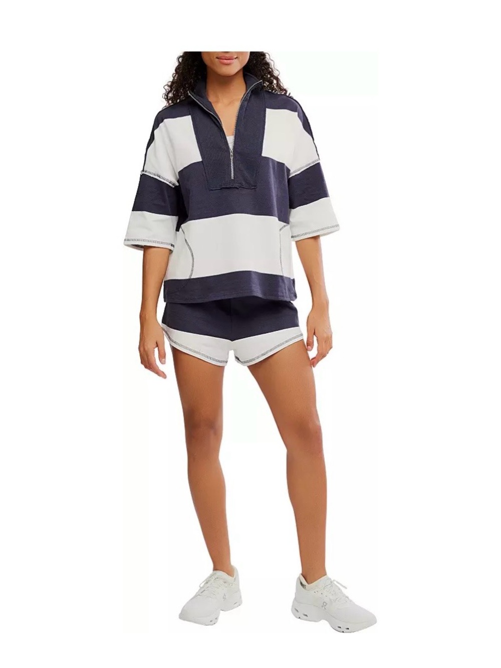 Free People Retro Rugby 2-Piece Set - Picture 4 of 12